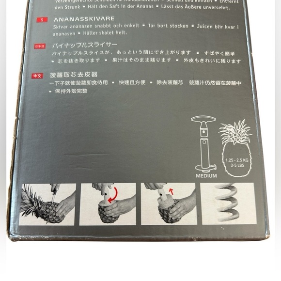 Vacu Vin Stainless Steel Kitchen Pineapple Slicer - NEW in Box - Picture 8 of 8